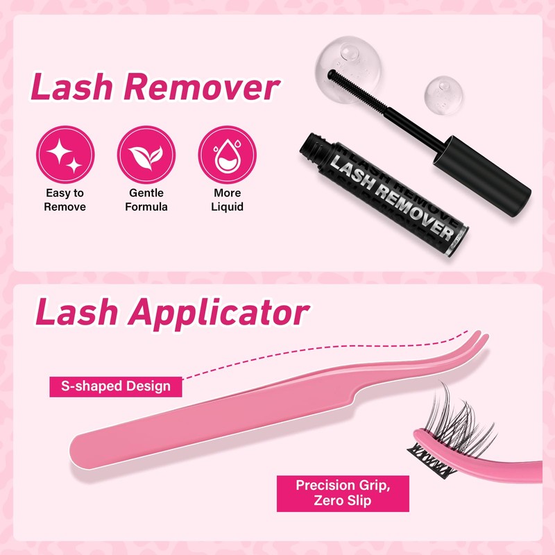 Lash Clusters Kit 3D Style Eyelash Clusters Kit with Lash
