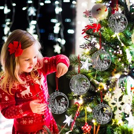Adornos de Navidad 2025, adornos de muñeco de nieve para árbol de Navidad, adorno de Navidad de copo de nieve de metal, bonito adorno navideño, regalo clásico de muñeco de nieve