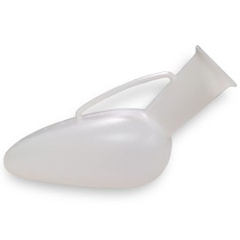 Gisinti - Urine Man Portable Urinal for Men, Male Urinal Made of Non-Toxic Polyethylene, Made in Italy, 1 Piece, Colour: White