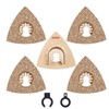 Oscillating Tool Blades, HEMUNC 5pcs Universal Triangle Carbide Oscillating Multitool