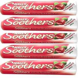 Halls Soothers Lozenges Strawberry PACK OF 5