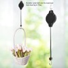 Pack of 2 Plant Pulley Adjustable Plant Hanger Telescopic Retractable