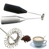 Hand-held electric egg beater milk coffee mix bar stainless steel