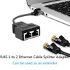 Ethernet Splitter 1 to 2 RJ45 Network Adapter, Suitable for