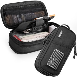 OneTigris Pencil Case for Boys - Pencil Pouch for Boys School Office Supplies Stationery, Zipper Multi-Slot Large Capacity Pencil Bag Organizer with Pens Sleeve Holder for Adults Children Men Women