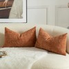 MANDIOO Pack of 2 Soft Chenille Textured Throw Pillow Covers