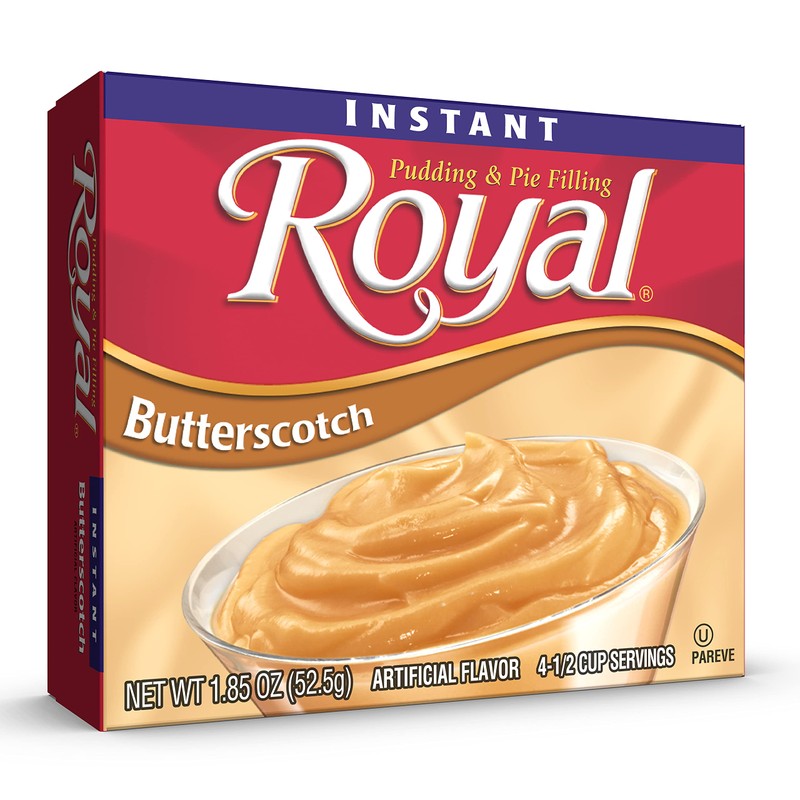 Royal Instant Pudding Dessert Mix, Butterscotch, Fat Free (12 -