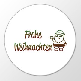 Huuraa Merry Christmas Santa Claus Fridge Magnet 59 mm with Motif for Christmas Time Gift Idea for Friends and Family