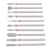 10pcs Nail Drill Bit Set Professional Home Salon Emery Cuticle