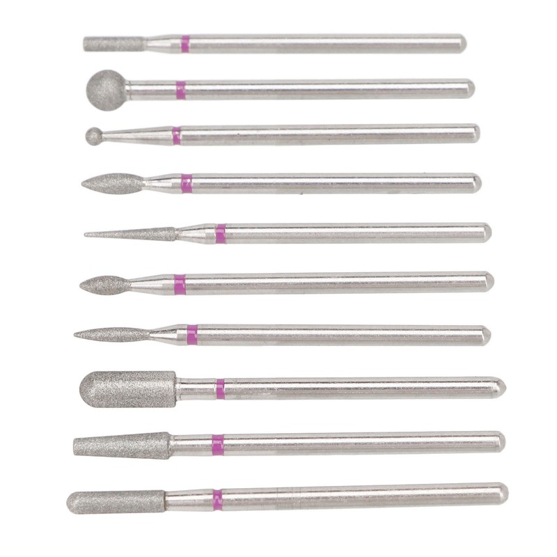 10pcs Nail Drill Bit Set Professional Home Salon Emery Cuticle