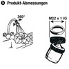 Cornat TECWS611 Kitchen Shower Head M22 x 1 Internal Thread