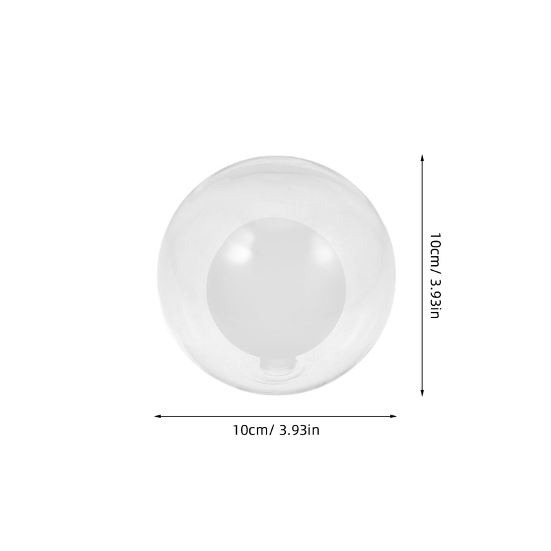 Double Layer Glass Lampshade 3.9 Inch Globe Pendant Lamp Shade