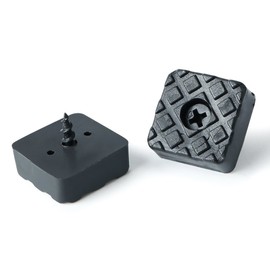 Sayayo Non-Slip Rubber Feet for Garden Furniture Chairs, Floor Protector Pads 22MM*22MM, 12 Pcs Black, EJD200B-12P