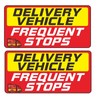 Delivery Driver Car Sticker 9 × 4.3 Inches Reflective Delivery