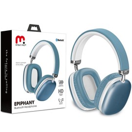 Epiphany Bluetooth Headset - Wireless Audio Device with Elegant Design and Versatile Connectivity Options - Colour: Blue