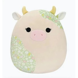 Squishmallows 8" Easter Ada The Cow with Floral Belly