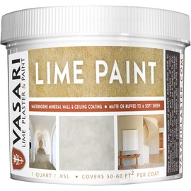 VASARI Lime Plaster & Paint | LIME PAINT | Made from Natural Lime and Powdered Marble | color: Marcona # 13 | size: 1 Quart