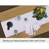 Ruvanti Linen Table Runner 60 Inches, Classic Hemstitch, Washable, Reusable,