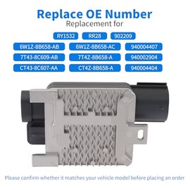 940002904 Módulo de control del ventilador de enfriamiento del motor compatible con Ford Flex Edge, Ford Crown Victoria, Lincoln MKX, Lincoln Town Car, Mercury Grand Marquis, Reemplazo #7T43-8C609-AB