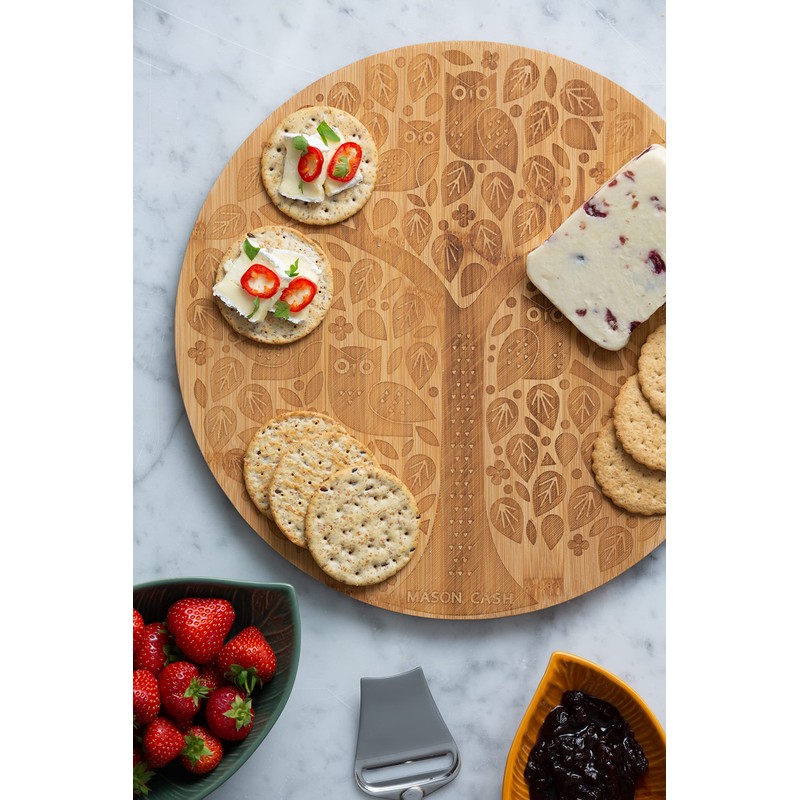 Mason Cash in The Forest Round Serving Board, Brown
