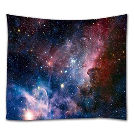 goodbath Large Space Tapestry, Universe Galaxy Stars Tapestries Wall hanging for Bedroom Living Room Dorm, 90 x 60 Inch, Colorful