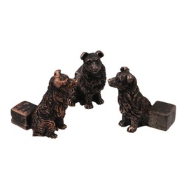 zaoalife Decorative Dog Shaped Planter Feet, Mini Animal Figurines Ornaments, Plant Pot Support Feet