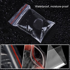 100 Pcs Small Plastic Bags Sealable Ziplock Bags 13 x 9cm Grip Seal Bags Clear Plastic Bags Resealable Transparent Polythene Pouches for Kitchen Arts Crafts Office Jewellery Storage Baggies