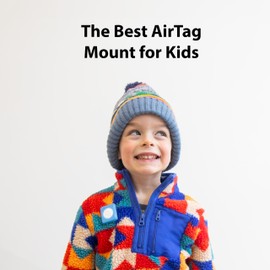 TagVault™ AirTag Dual Safety Pin (2 Pack) - The Most Secure AirTag Holder for Kids | Low-Profile, Doesn't Dangle | Elevation Lab (White, Black)