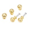 10Pcs Mini Knob Gold Zinc Alloy 0.55"x0.75" Decorative Handle Pull