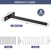 HAOMEEDUO Pack of 6 Shelf Brackets, Floating Concealed Shelf Brackets,