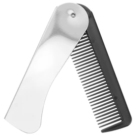 Beavorty Peine Plegable De Viaje Pelo Para Mujeres Hombres De Peluquería De Peinado Mini Peine Acero Inoxidable