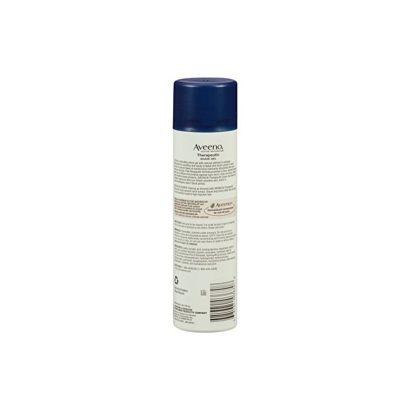 AVEENO Therapeutic Shave Gel 7 oz (Pack of 2)