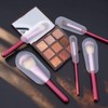 18pcs Clear Makeup Brush Covers, 9 Sizes, Plastic