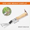 SHANFEEK Weed Puller With V-Shape Fork Gardening Hand Tool 12-Inch