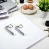 Silver Retractable Mini Pen Stainless Steel Retractable Pocket Pen Keychain
