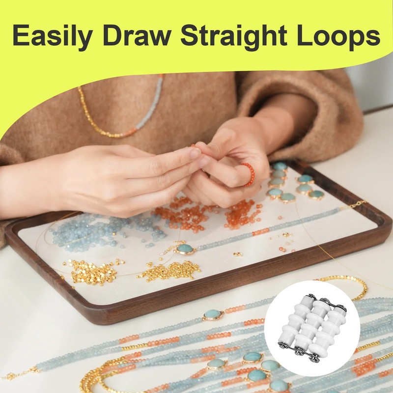 Gblckadof Wire Straightener 1 Set 3 Rollers White