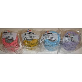 Coflex Andover Cohesive Flexible Elastic Latex Bandage Compression Self Adherent Wrap 1" x5Yds Smiley Face Bright Color Pack 8/Pack Neon Pink Yellow Blue for Kids Children Pets Cats Dogs 3100SC