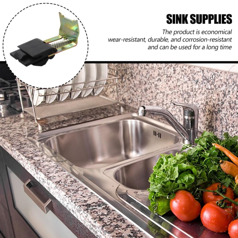 GOWEILE 10 Pcs Undermount Sink Clips Kitchen Sink Fixing Clips