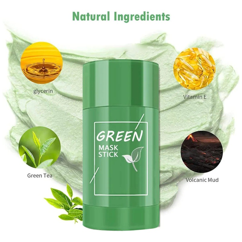 🔥 Mascarilla en barra de té verde para el rostro