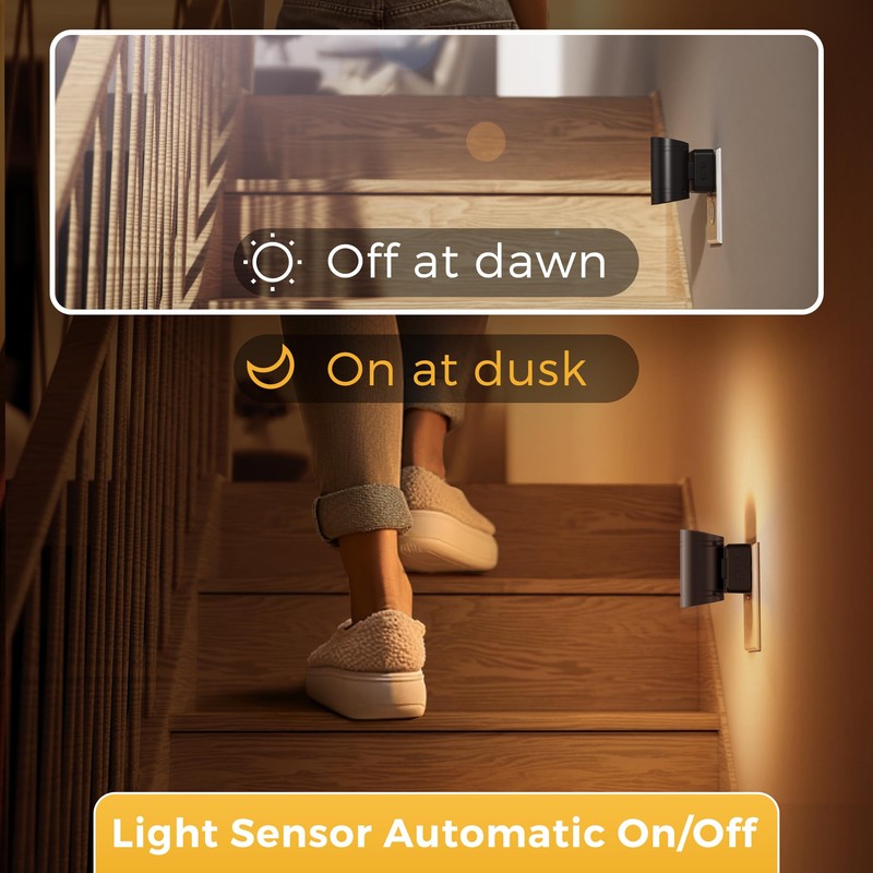 L LOHAS LED Night Light, Dimmable Night Lights Plug into