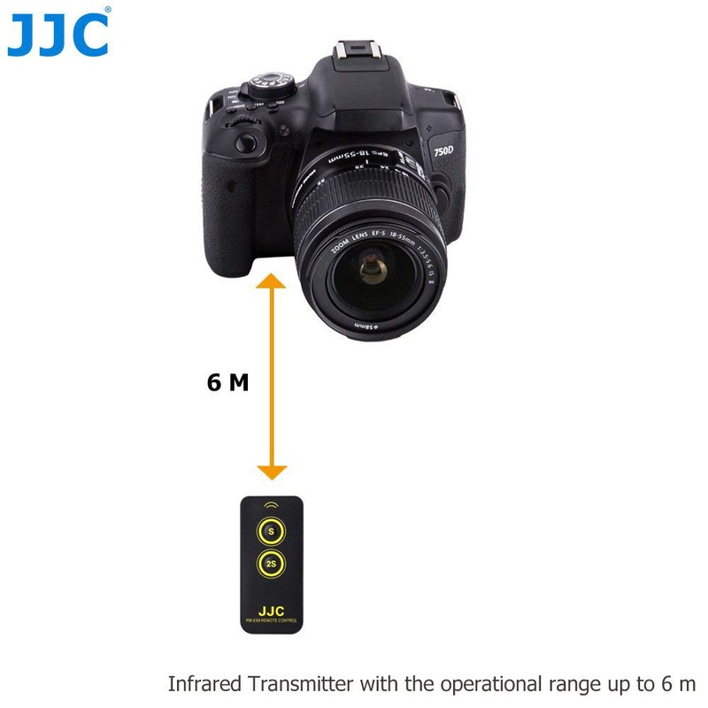 JJC Wireless IR Remote Shutter Release for Canon EOS Camera