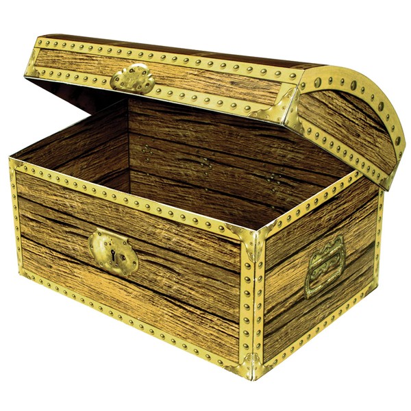 Treasure Chest Box Party Accessory (1 count) (1/Pkg)