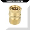 Hihaha Pressure Washer Coupler/Outer Washer Gun Adapter Universal for Car/Durable