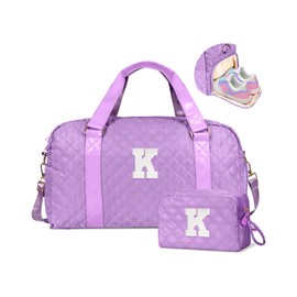 Elilier Duffle Bag, Gifts for Girls 10 11 12 13 14 15 16 17 18 year old, Birthday Gifts, Initial Travel Duffel Gym Bag, Easter Gifts for Kids, Overnight Bag, Granddaughter Gifts from Grandmom/Mom