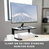VIVO Clamp-on 15 inch Desk Extension Shelf for Gaming Devices,