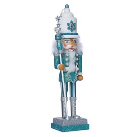 Kurt Adler Hollywood Nutcracker, 17-Inch, Turquoise/White (HA0152)