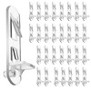 Shelf Support Peg 30PCS Clear Plastic Locking Cabinet Shelf Clips