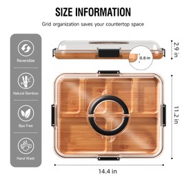 Renmxj Charcuterie Board with Clear Lid, Travel Portable Cheese Board Charcuterie Boxes Cutting Boards for Kitchen, House Warming Gifts New Home, Gifts for Women (6 Compartments Black)