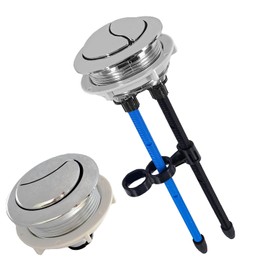 48mm/1.89in Toilet Push Button,Toilet Tank Button Dual Push Flushing Button,Adjustable Toilet Water Tank Button for Glacier Bay Aquasource TOTO,for American Standard,for Kohler,for Twfords,for Geberit