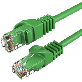 Cables Direct Online Cat6 5FT Network Ethernet Patch Cable, 550Mhz Internet Wire, Compatible with PC, Laptop, Modem, Router, TVs, Printer Cord, Consoles for Home and Office, Green